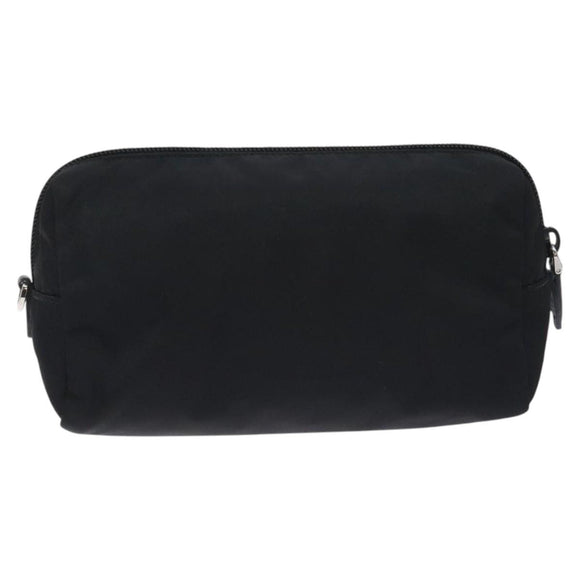 PRADA Pouch Nylon Black Auth SW1012