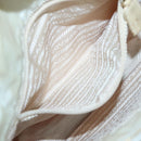 PRADA Chain Shoulder Bag Nylon Beige Gold Auth SW1015-20