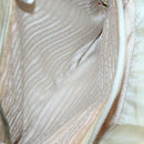 PRADA Chain Shoulder Bag Nylon Beige Gold Auth SW1015-21