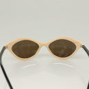 CHANEL Sunglasses plastic Beige CC Auth SW1020-3