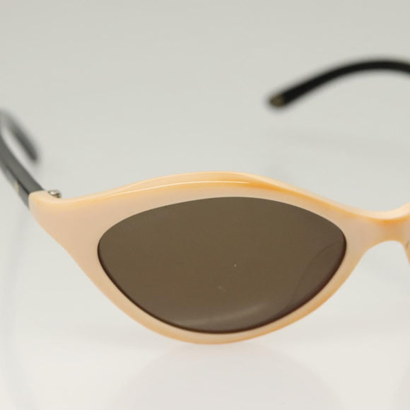CHANEL Sunglasses plastic Beige CC Auth SW1020