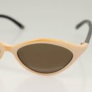CHANEL Sunglasses plastic Beige CC Auth SW1020-5