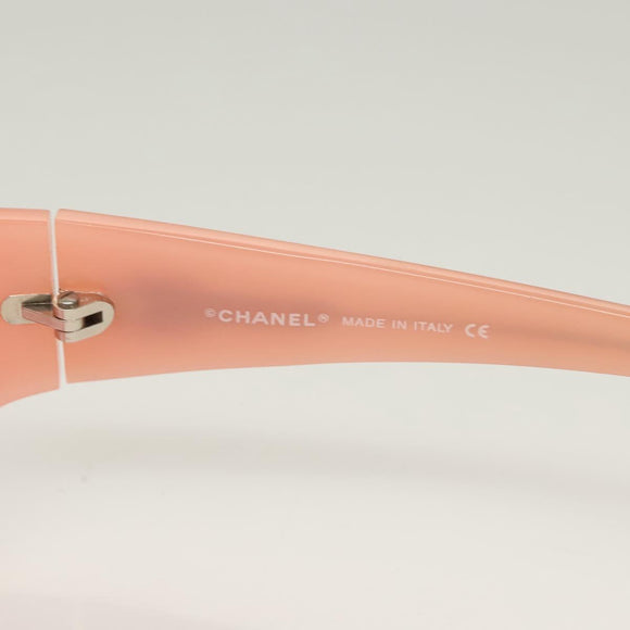 CHANEL Sunglasses plastic Pink CC Auth SW1021