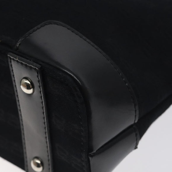 BALENCIAGA Hand Bag Canvas Black Auth SW1025