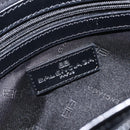 BALENCIAGA Hand Bag Canvas Black Auth SW1025-10