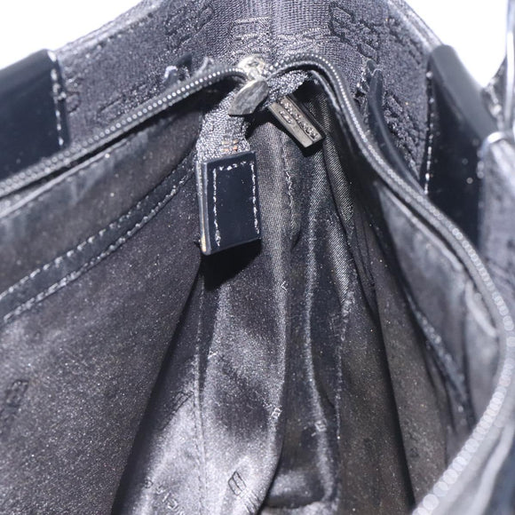 BALENCIAGA Hand Bag Canvas Black Auth SW1025