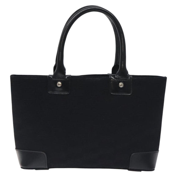 BALENCIAGA Hand Bag Canvas Black Auth SW1025