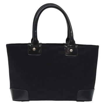BALENCIAGA Hand Bag Canvas Black Auth SW1025 - 0