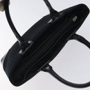 BALENCIAGA Hand Bag Canvas Black Auth SW1025-6