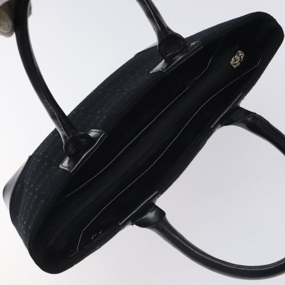 BALENCIAGA Hand Bag Canvas Black Auth SW1025