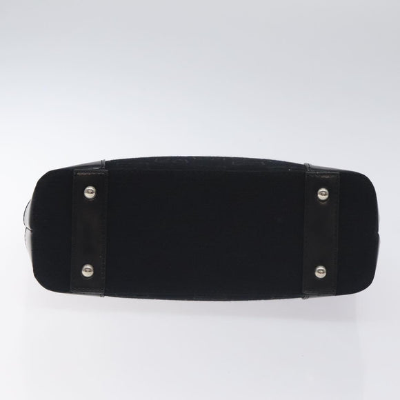 BALENCIAGA Hand Bag Canvas Black Auth SW1025