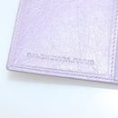 BALENCIAGA Classic Continental Zip Wallet Leather Purple 253038 Auth SW1026M-18