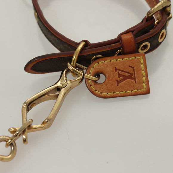 LOUIS VUITTON Monogram Corie Baxter PM/Less Baxter Dog Leash M69083 Auth SW1032