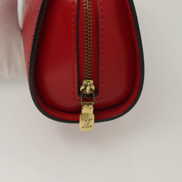 LOUIS VUITTON Epi Dauphine PM Pouch Castilian Red M48447 LV Auth SW1047