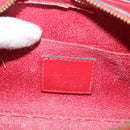 LOUIS VUITTON Epi Dauphine PM Pouch Castilian Red M48447 LV Auth SW1047-9