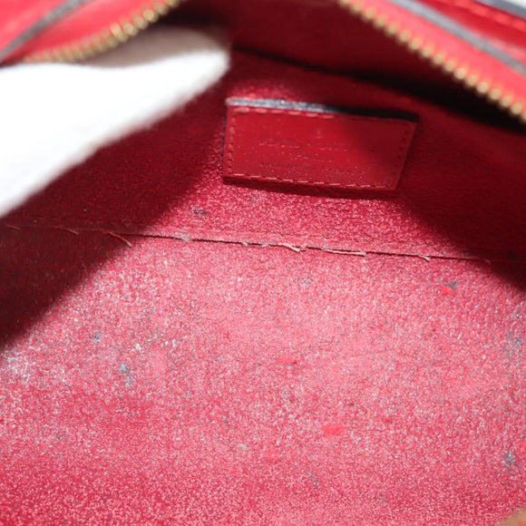 LOUIS VUITTON Epi Dauphine PM Pouch Castilian Red M48447 LV Auth SW1047