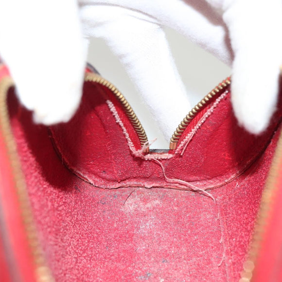 LOUIS VUITTON Epi Dauphine PM Pouch Castilian Red M48447 LV Auth SW1047