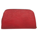 LOUIS VUITTON Epi Dauphine PM Pouch Castilian Red M48447 LV Auth SW1047-2