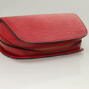 LOUIS VUITTON Epi Dauphine PM Pouch Castilian Red M48447 LV Auth SW1047-5