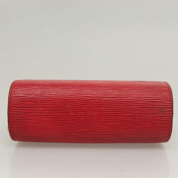 LOUIS VUITTON Epi Dauphine PM Pouch Castilian Red M48447 LV Auth SW1047