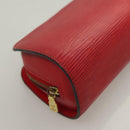 LOUIS VUITTON Epi Dauphine PM Pouch Castilian Red M48447 LV Auth SW1047-7