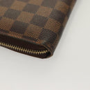 LOUIS VUITTON Damier Ebene Zippy Wallet Long Wallet N41661 LV Auth SW1049-15