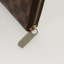 LOUIS VUITTON Damier Ebene Zippy Wallet Long Wallet N41661 LV Auth SW1049-8