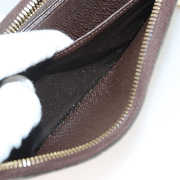 LOUIS VUITTON Damier Ebene Zippy Wallet Long Wallet N41661 LV Auth SW1049