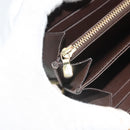 LOUIS VUITTON Damier Ebene Zippy Wallet Long Wallet N41661 LV Auth SW1049-10