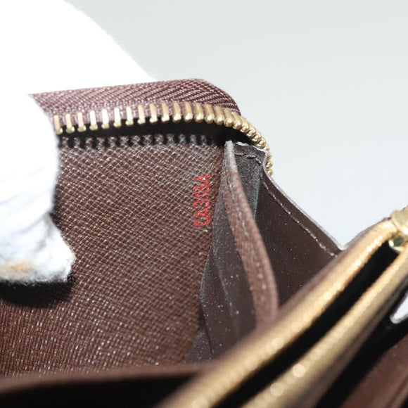 LOUIS VUITTON Damier Ebene Zippy Wallet Long Wallet N41661 LV Auth SW1049