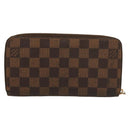 LOUIS VUITTON Damier Ebene Zippy Wallet Long Wallet N41661 LV Auth SW1049-2
