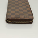 LOUIS VUITTON Damier Ebene Zippy Wallet Long Wallet N41661 LV Auth SW1049-3