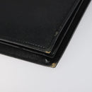 SAINT LAURENT Shoulder Bag Leather Black Auth sw105-9