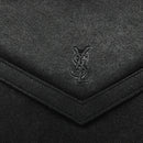 SAINT LAURENT Shoulder Bag Leather Black Auth sw105-17