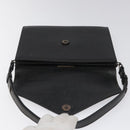 SAINT LAURENT Shoulder Bag Leather Black Auth sw105-10