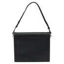 SAINT LAURENT Shoulder Bag Leather Black Auth sw105-2