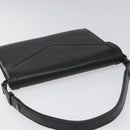 SAINT LAURENT Shoulder Bag Leather Black Auth sw105-6