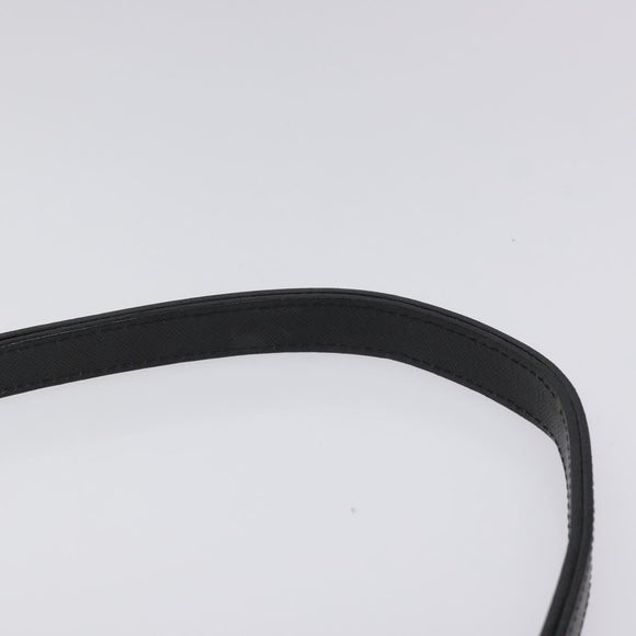 SAINT LAURENT Shoulder Bag Leather Black Auth sw105