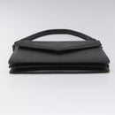 SAINT LAURENT Shoulder Bag Leather Black Auth sw105-5
