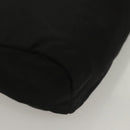 PRADA Pouch Nylon Black Silver Auth SW1056-15