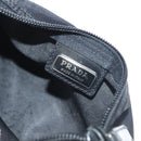 PRADA Pouch Nylon Black Silver Auth SW1056-9