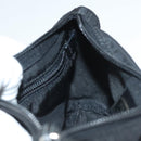 PRADA Pouch Nylon Black Silver Auth SW1056-18