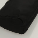 PRADA Pouch Nylon Black Silver Auth SW1056-7