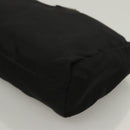 PRADA Pouch Nylon Black Silver Auth SW1056-14