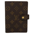 LOUIS VUITTON Monogram Agenda PM Day Planner Cover R20005 LV Auth SW1058-13