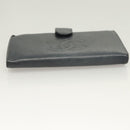 CHANEL COCO Mark Long Wallet Caviar Skin Navy Gold CC Auth SW1065-6