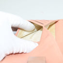 CHANEL COCO Mark Wallet Canvas Pink Gold CC Auth SW1068-16