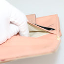 CHANEL COCO Mark Wallet Canvas Pink Gold CC Auth SW1068-17