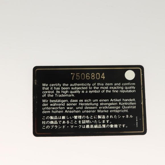 CHANEL COCO Mark Wallet Canvas Pink Gold CC Auth SW1068