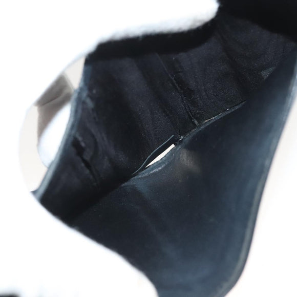 CHANEL COCO Mark Wallet Caviar Skin Black CC Auth SW1075